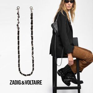 Zadig & Voltaire Women's Chain & Grained Leather Strap